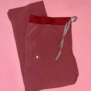 Figs - Dark Cherry Kade Cargo Scrub pants - 2XL